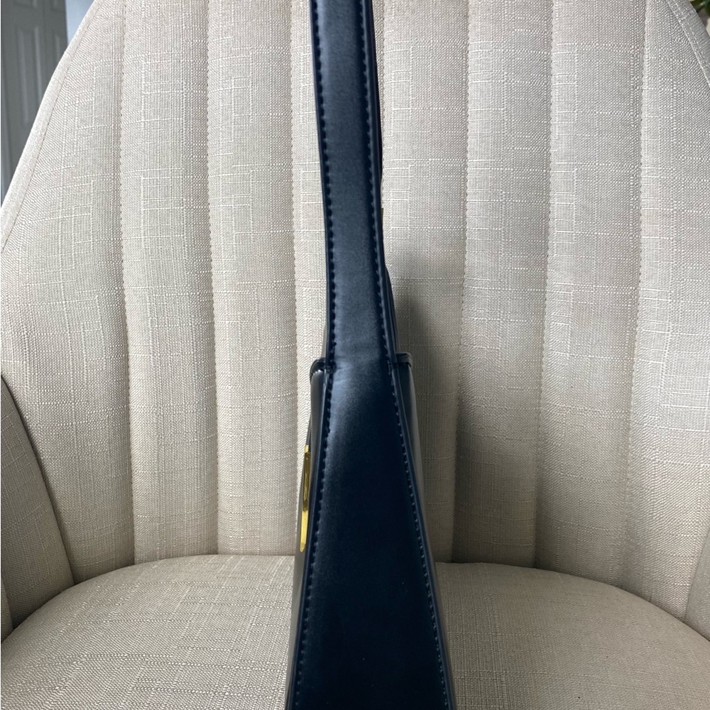 Melolila Crescent Shoulder Bag – Y2K Black Purse w/ Gold Hardware | $38 Retail - Picture 4 of 11